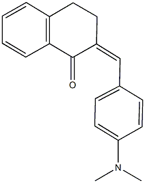 2-[4-(dimethylamino)benzylidene]-3,4-dihydro-1(2H)-naphthalenone Struktur