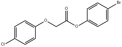 4-bromophenyl (4-chlorophenoxy)acetate Struktur