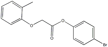 4-bromophenyl (2-methylphenoxy)acetate Struktur