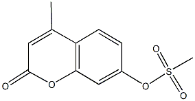 4-methyl-2-oxo-2H-chromen-7-yl methanesulfonate Struktur