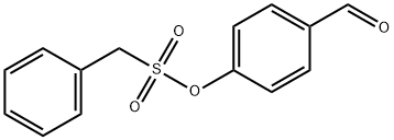 4-formylphenyl phenylmethanesulfonate Struktur