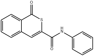 1-oxo-N-phenyl-1H-isothiochromene-3-carboxamide Struktur