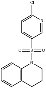 1-[(6-chloro-3-pyridinyl)sulfonyl]-1,2,3,4-tetrahydroquinoline Struktur