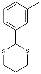 2-(3-methylphenyl)-1,3-dithiane Struktur