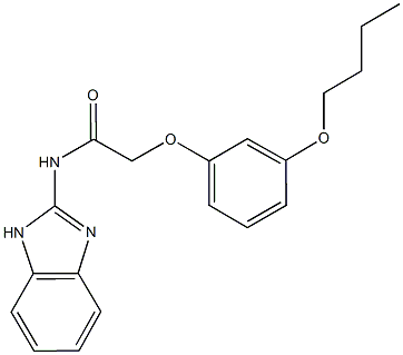 N-(1H-benzimidazol-2-yl)-2-(3-butoxyphenoxy)acetamide Struktur