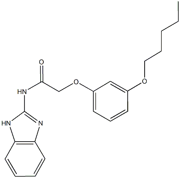 N-(1H-benzimidazol-2-yl)-2-[3-(pentyloxy)phenoxy]acetamide Struktur