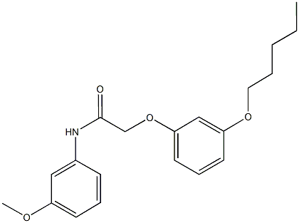 N-(3-methoxyphenyl)-2-[3-(pentyloxy)phenoxy]acetamide Struktur