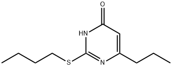 2-(butylsulfanyl)-6-propylpyrimidin-4(3H)-one Struktur