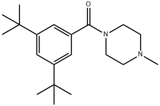 1-(3,5-ditert-butylbenzoyl)-4-methylpiperazine Struktur