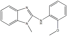 N-(2-methoxyphenyl)-N-(1-methyl-1H-benzimidazol-2-yl)amine Struktur