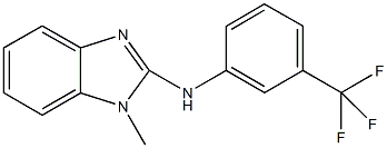 N-(1-methyl-1H-benzimidazol-2-yl)-N-[3-(trifluoromethyl)phenyl]amine Struktur