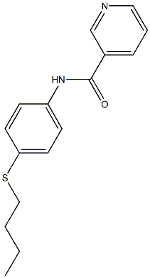 N-[4-(butylsulfanyl)phenyl]nicotinamide Struktur