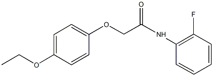 2-(4-ethoxyphenoxy)-N-(2-fluorophenyl)acetamide Struktur