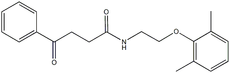 N-[2-(2,6-dimethylphenoxy)ethyl]-4-oxo-4-phenylbutanamide Struktur