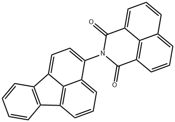 2-fluoranthen-3-yl-1H-benzo[de]isoquinoline-1,3(2H)-dione Struktur