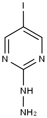 2-hydrazino-5-iodopyrimidine Struktur