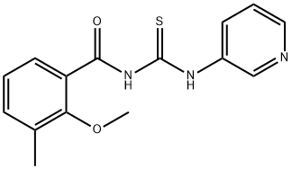 N-(2-methoxy-3-methylbenzoyl)-N'-pyridin-3-ylthiourea Struktur