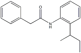 N-(2-sec-butylphenyl)-2-phenylacetamide Struktur