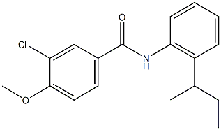 N-(2-sec-butylphenyl)-3-chloro-4-methoxybenzamide Struktur