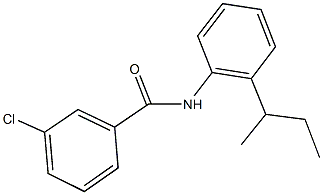 N-(2-sec-butylphenyl)-3-chlorobenzamide Struktur