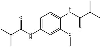 N-[4-(isobutyrylamino)-2-methoxyphenyl]-2-methylpropanamide Struktur