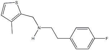 N-[2-(4-fluorophenyl)ethyl]-N-[(3-methyl-2-thienyl)methyl]amine Struktur