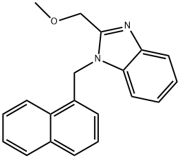 methyl [1-(1-naphthylmethyl)-1H-benzimidazol-2-yl]methyl ether Struktur