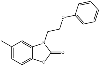 5-methyl-3-(2-phenoxyethyl)-1,3-benzoxazol-2(3H)-one Struktur