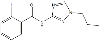 2-iodo-N-(2-propyl-2H-tetraazol-5-yl)benzamide Struktur