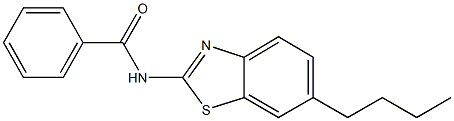 N-(6-butyl-1,3-benzothiazol-2-yl)benzamide Struktur