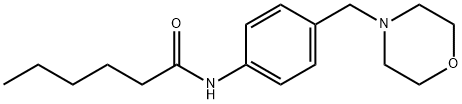 N-[4-(4-morpholinylmethyl)phenyl]hexanamide Struktur