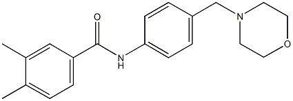 3,4-dimethyl-N-[4-(4-morpholinylmethyl)phenyl]benzamide Struktur