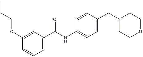 N-[4-(4-morpholinylmethyl)phenyl]-3-propoxybenzamide Struktur