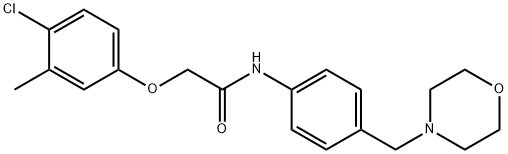 2-(4-chloro-3-methylphenoxy)-N-[4-(4-morpholinylmethyl)phenyl]acetamide Struktur