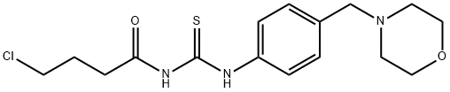 N-(4-chlorobutanoyl)-N'-[4-(morpholin-4-ylmethyl)phenyl]thiourea Struktur