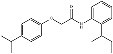 N-(2-sec-butylphenyl)-2-(4-isopropylphenoxy)acetamide Struktur