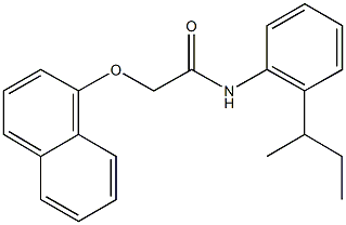 N-(2-sec-butylphenyl)-2-(1-naphthyloxy)acetamide Struktur