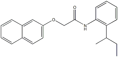 N-(2-sec-butylphenyl)-2-(2-naphthyloxy)acetamide Struktur