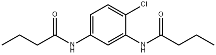 N-[3-(butyrylamino)-4-chlorophenyl]butanamide Struktur