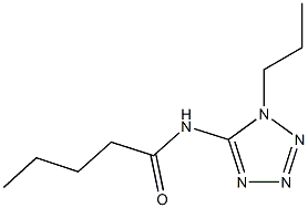 N-(1-propyl-1H-tetraazol-5-yl)pentanamide Struktur