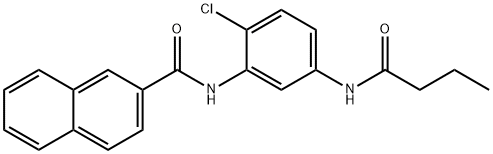 N-[5-(butyrylamino)-2-chlorophenyl]-2-naphthamide Struktur