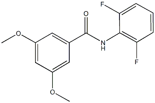 N-(2,6-difluorophenyl)-3,5-dimethoxybenzamide Struktur