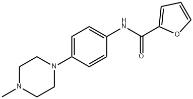 N-[4-(4-methyl-1-piperazinyl)phenyl]-2-furamide Struktur