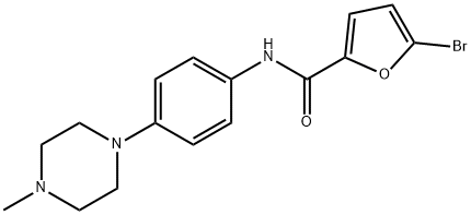 5-bromo-N-[4-(4-methyl-1-piperazinyl)phenyl]-2-furamide Struktur