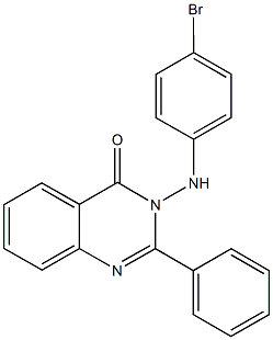 3-(4-bromoanilino)-2-phenyl-4(3H)-quinazolinone Struktur