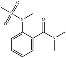 N,N-dimethyl-2-[methyl(methylsulfonyl)amino]benzamide Struktur