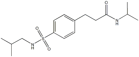 3-{4-[(isobutylamino)sulfonyl]phenyl}-N-isopropylpropanamide Struktur