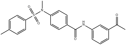 N-(3-acetylphenyl)-4-{methyl[(4-methylphenyl)sulfonyl]amino}benzamide Struktur