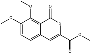 methyl 7,8-dimethoxy-1-oxo-1H-isothiochromene-3-carboxylate Struktur