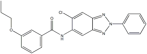 N-(6-chloro-2-phenyl-2H-1,2,3-benzotriazol-5-yl)-3-propoxybenzamide Struktur